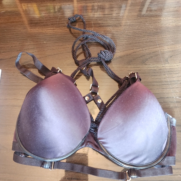 Honey Birdette Shibari black bra size 12 DD - Picture 2 of 4